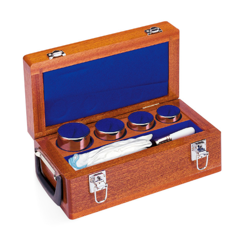 Cylindrique, ensemble (1 kg - 5 kg), boîte en bois