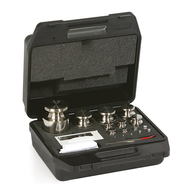 Cylindrique, ensemble (1 mg - 5 kg), boîte plastique