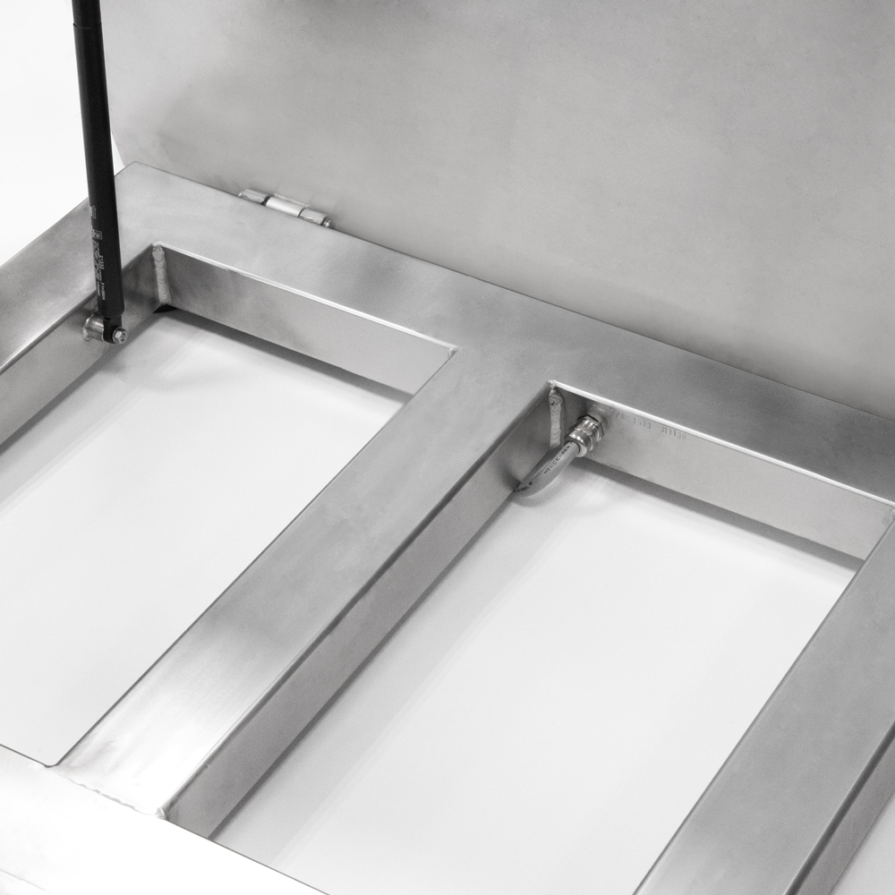 Plateforme inoxydable encastrée H315.4.600/1500.H9/Z