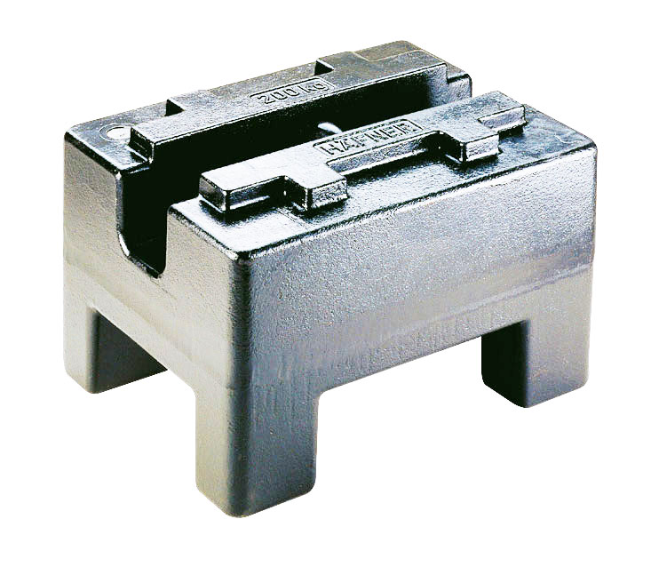 Poids de la classe M1 - rectangulaire, effet galvanisé - 500 kg